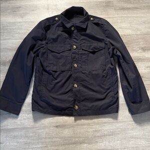 Mango Black Military Field Jacket